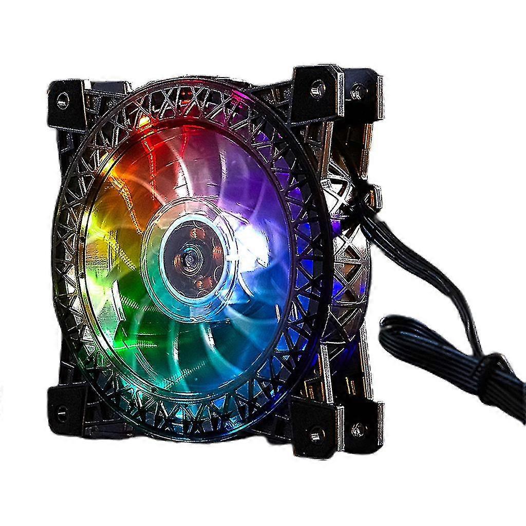 Computer Case Fan 120mm Led Silent Fan Cpu Cooler Radiator Quiet Colorful Fan