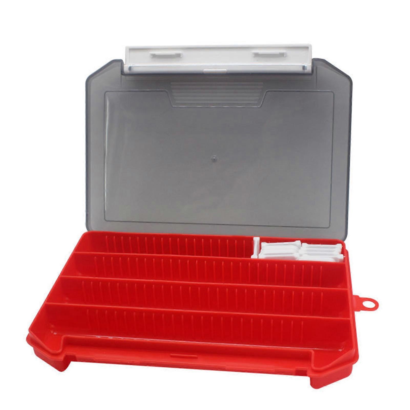 Lure Bait Storage Box with Removable Insert Large Capacity Multifunctional Container Portable Fishing Tackle Bait Hooks Organizer Fishing Supplies