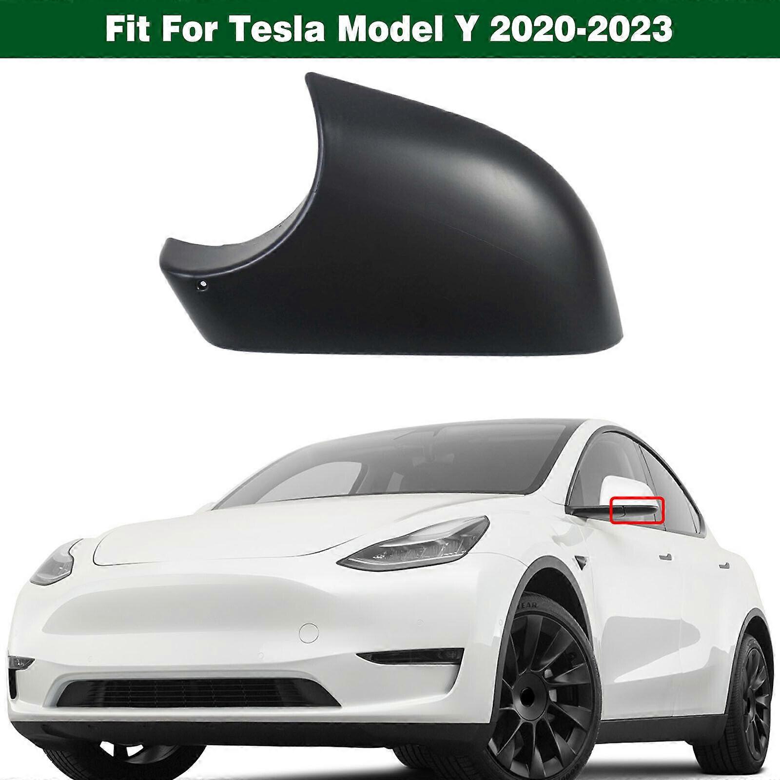 Left Driver Side Door Wing Mirror Cover Lower Holder Black for Tesla Model Y