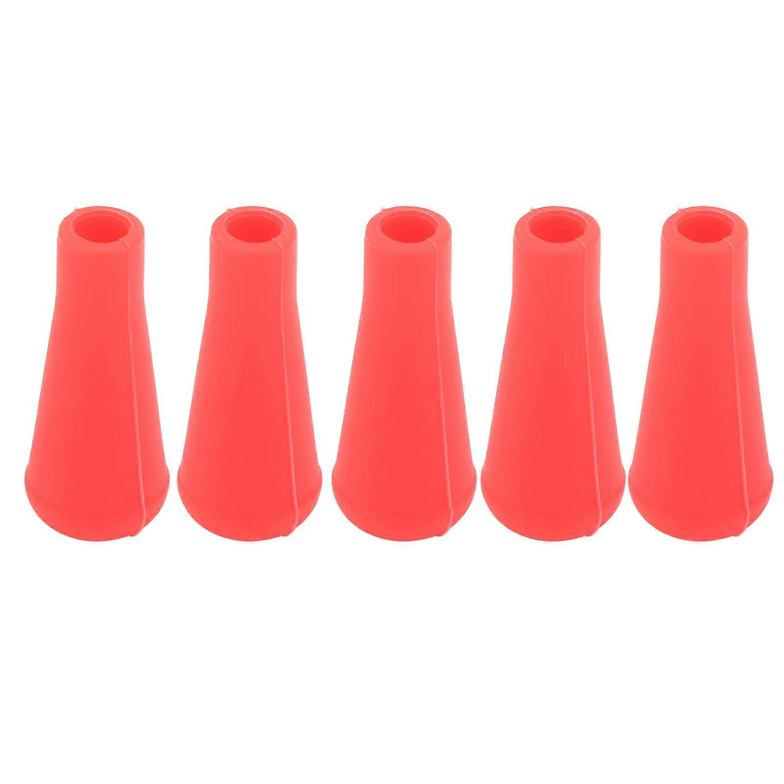 5PCS Archery Arrow Tip 8MM Inner Diameter Rubber Arrow Points For Arrows Training Outdoor Red