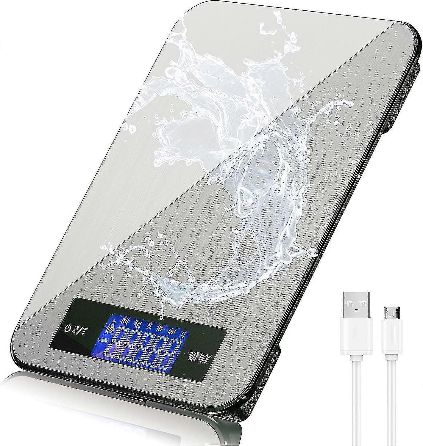 Digital Kitchen Scale, Usb Digital Scale, Waterproof Electronic Scale, 10kg