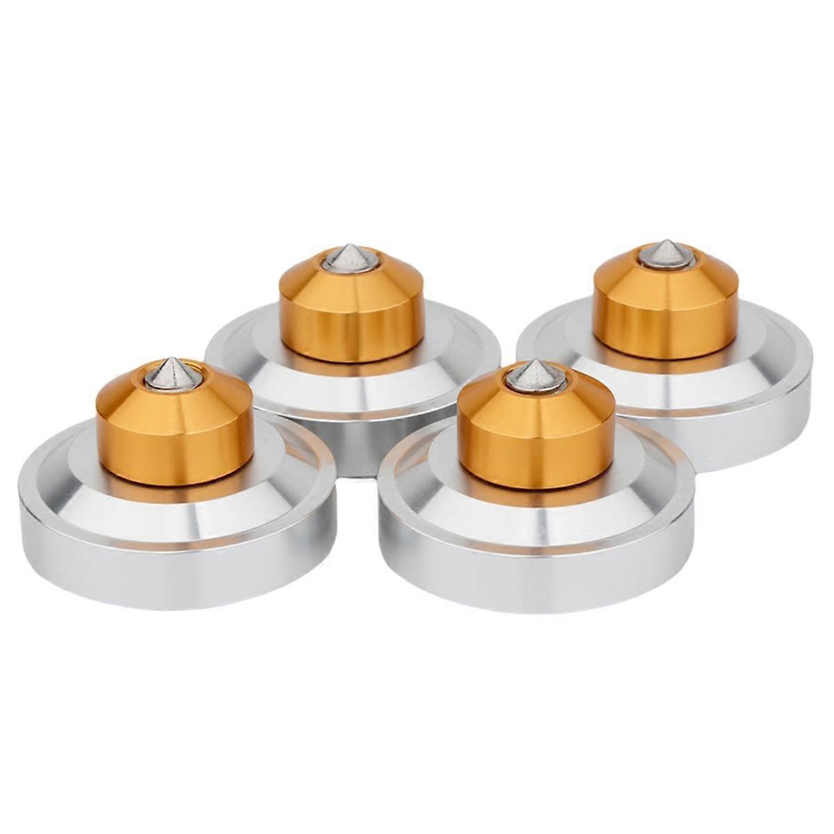 Aluminum Isolation Spike Feet Stand Damper Pad for Hifi Audio AMP Cabinet Speaker Turntable Record