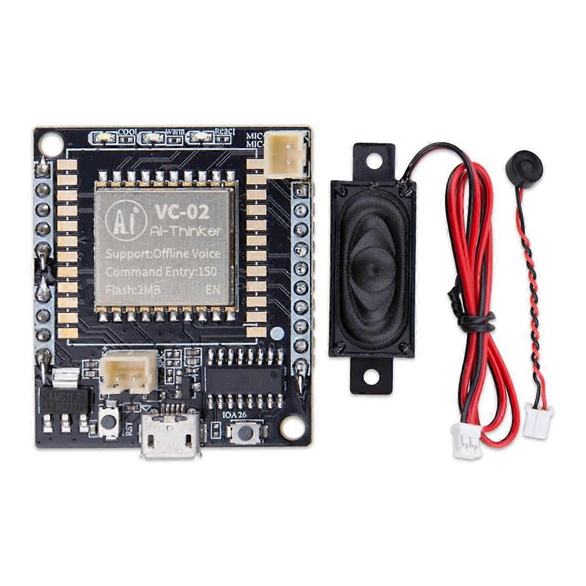 AI Voice Recognition Module Kit Intelligent Offline Sound Control Development Board with 2MB Flash