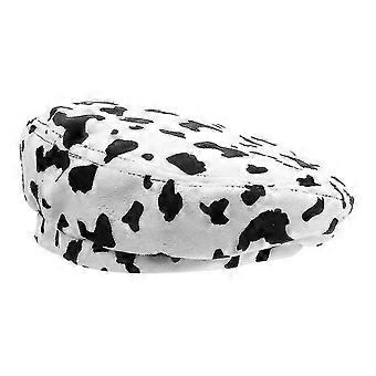 Women Fashion Berber Fleece Beret  Autumn Winter Female  (diary Cow Dot)