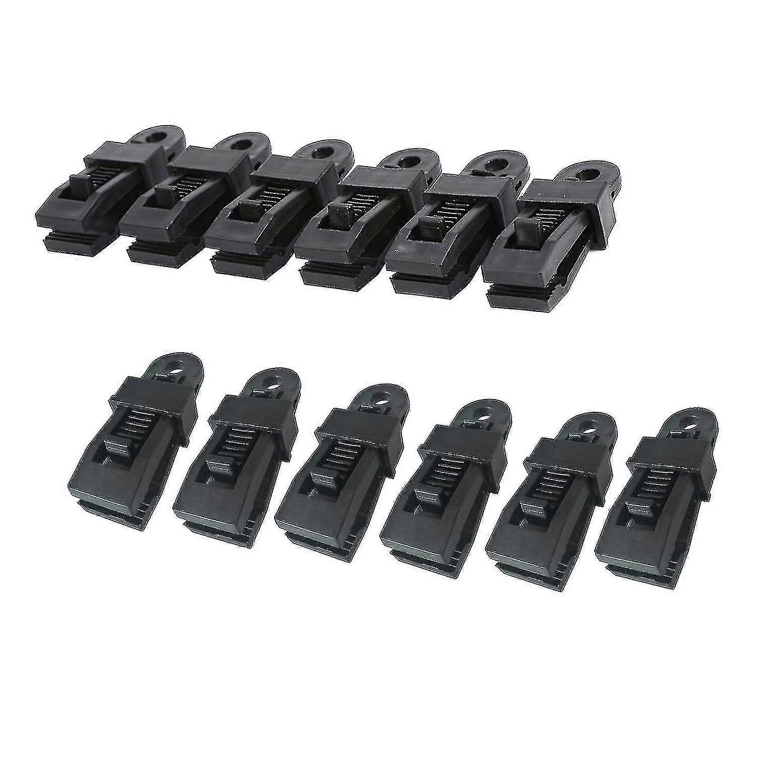 12 Pack Clamp Bâche Clips Auvent Clamp Set Trap Clips Mâchoire Tente Snaps