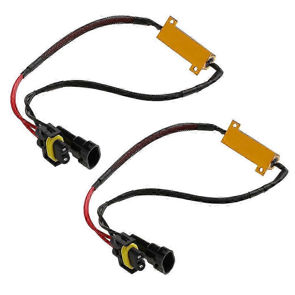 50W H8 H11 LED Tågelygte Belastning Modstand Flimmer Dekodere Canceler Bypass Harness