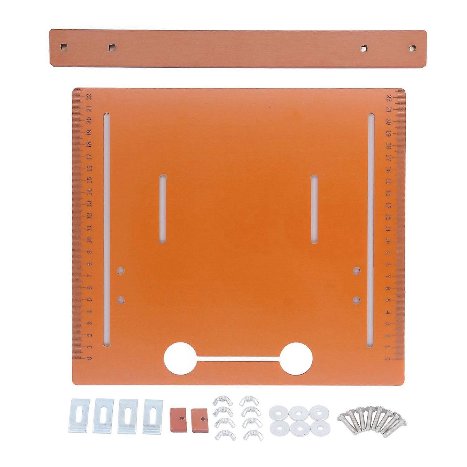 Cutting Machine Base Plate 25x28cm Saw Table Base Plate PP with 2cm Margin for Woodworking 