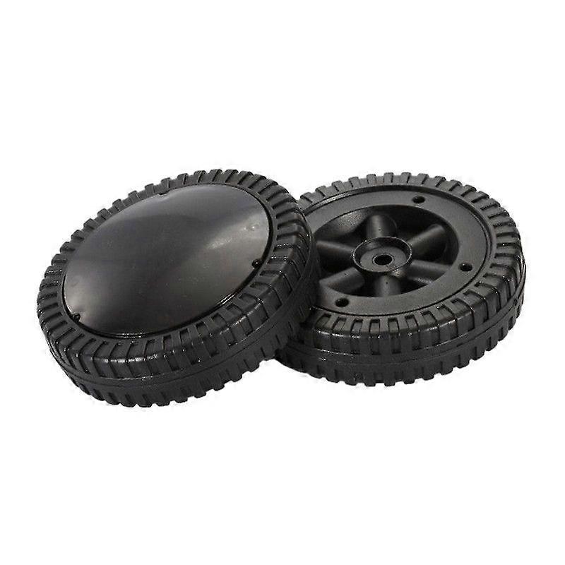 2 Pack BBQ Grill Wheels Smooth Rolling Black 6 polegadas Pneus para churrasco Grills