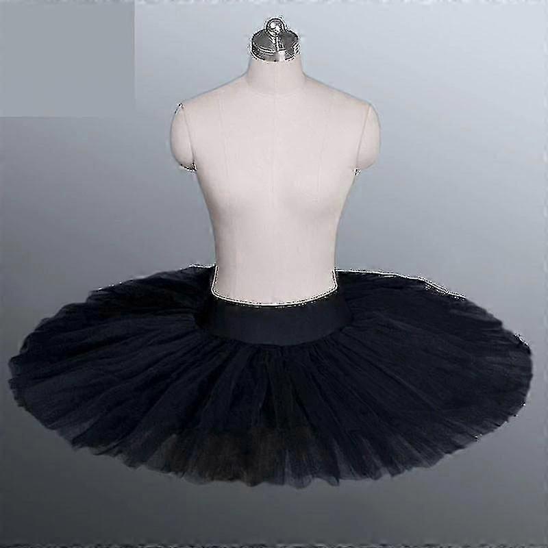 زي رقص باليه احترافي من توتو باللونين الأسود والأبيض والأحمر للنساء، تنورة رقص باليه توتو للبالغين مع ملابس داخلية