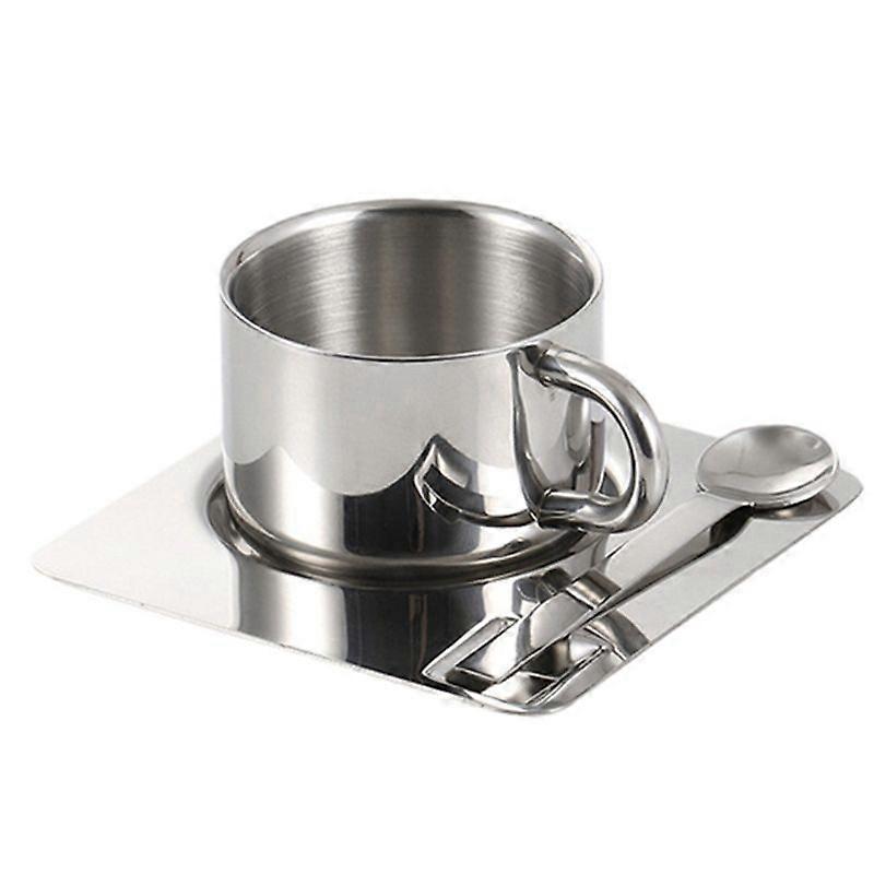 Coffee Cup Set with Spoon Placemat Kitchen Beverage Water Cup Tableware Accessories
