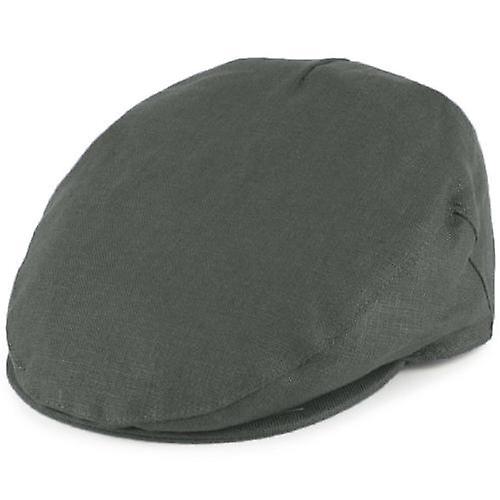 Mens Wax Cotton Flat Cap