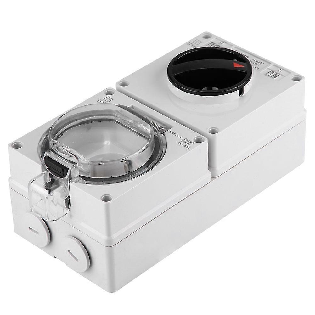 IP66 Waterproof Wall Outlet Wall Mounted Plug Adapter Socket with SwitchGB Plug