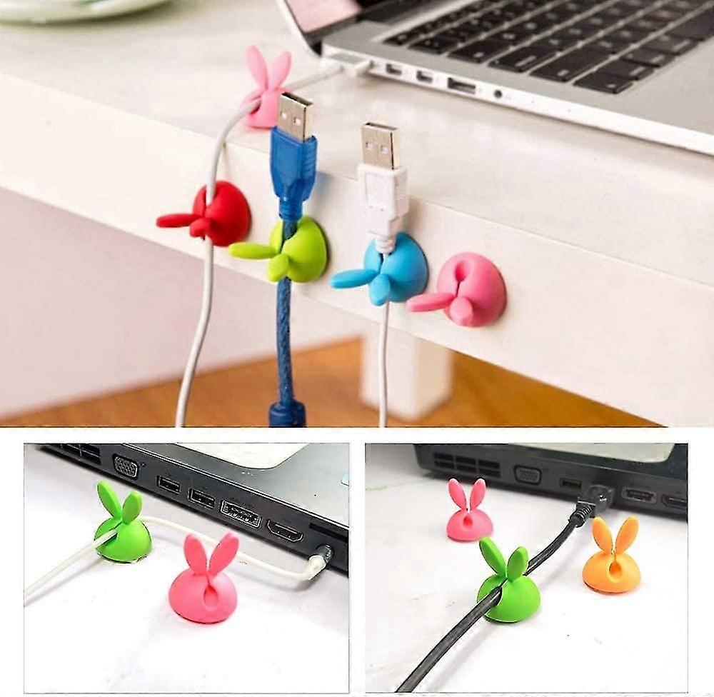 Cable Clips (8 Pa), Cable Clips Cord Organizer, Wire Holder For Table, Desk, Wall, Car, Computer