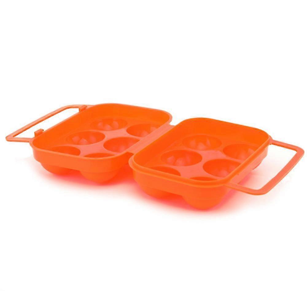 Outdoor Plastic Portable Camping 6 Eggs Carrier Container Case Eggs Carrier Holder Egg Storage Box Case With Handle