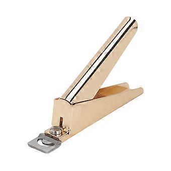 False Nail Tip Clipper U Shape Nail Cutter Stainless Steel Fake Nail Trimmer Multifunctional Manicure Tool Gold