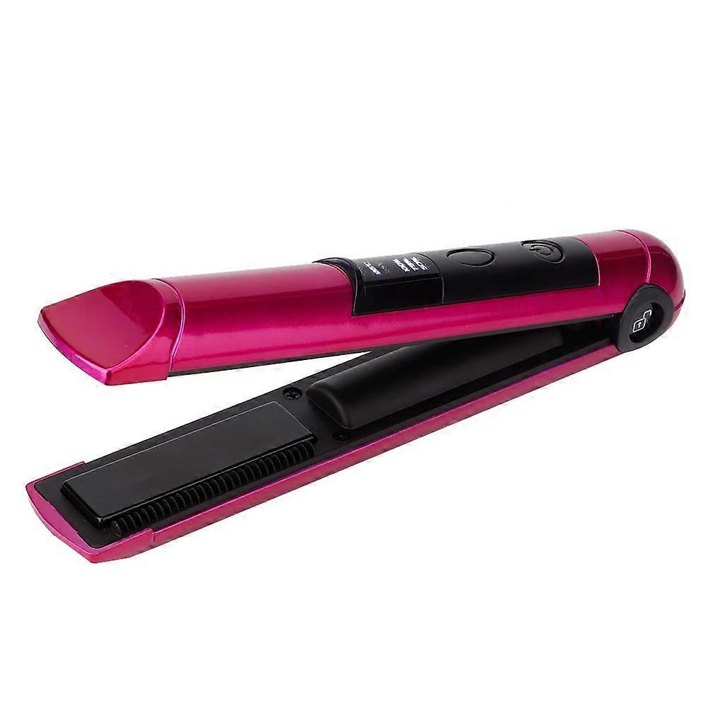 Ceramic ion hair straightener with display, fast heating