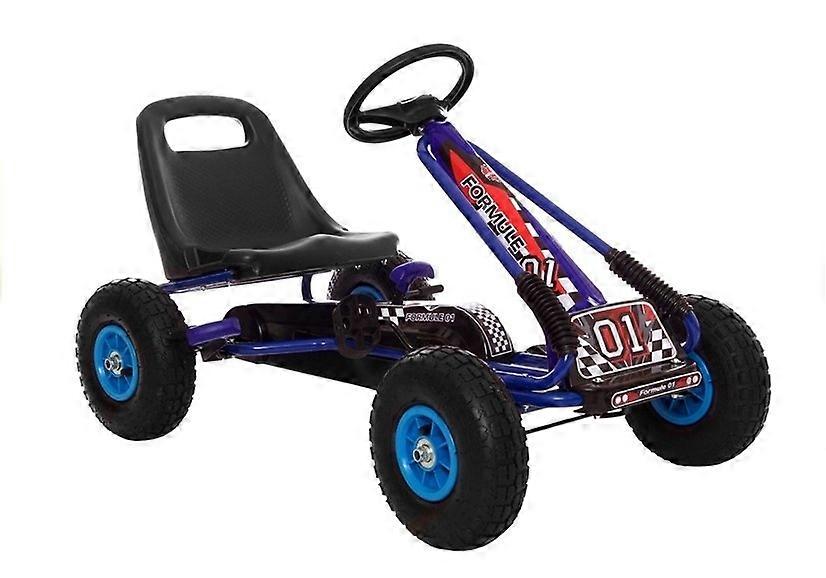 Go-kart with air wheels – blue - 92 x 56 x 56 cm