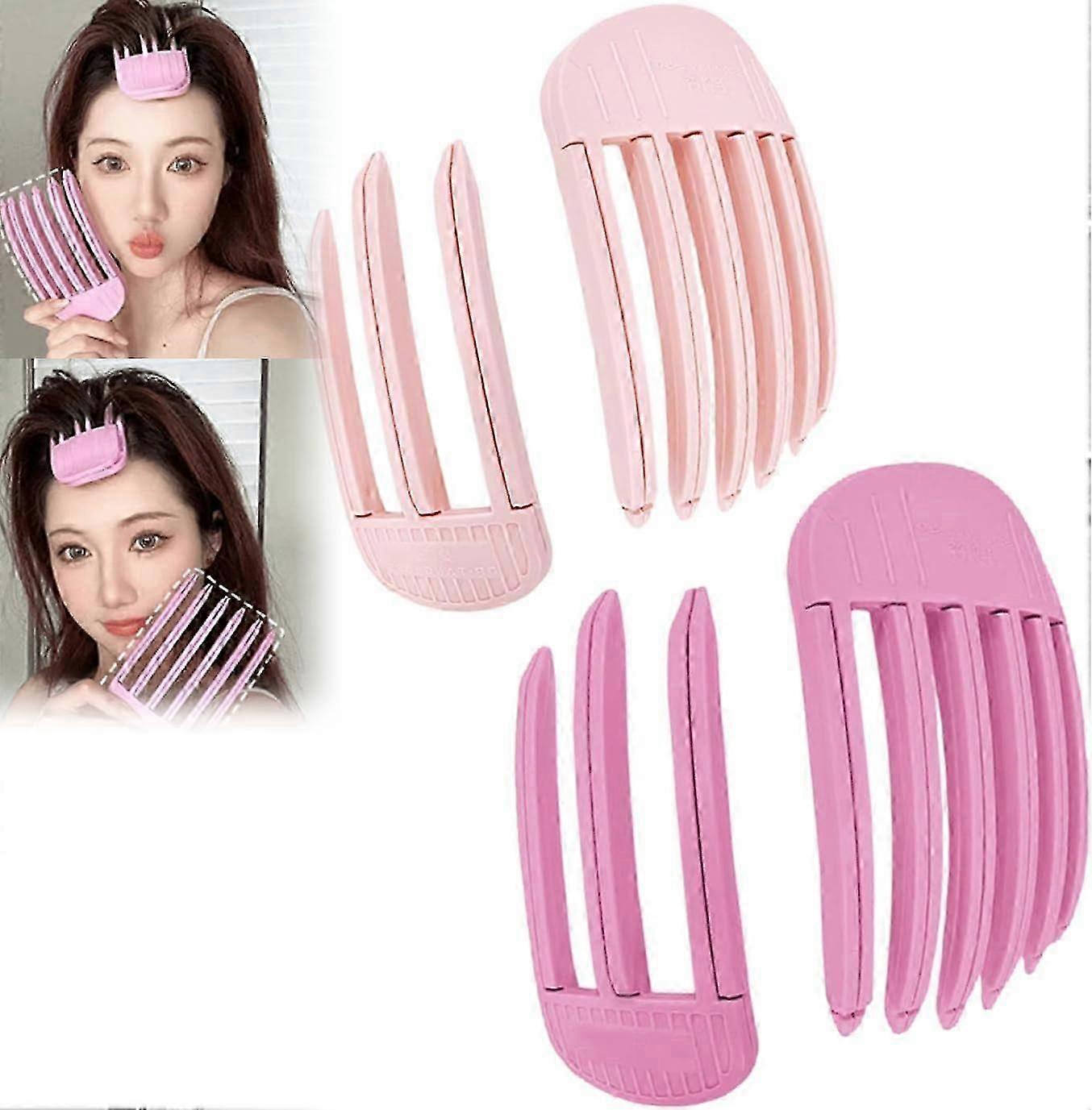 סט מסרקים להרמת שורשי שיער, סט קליפסים רכים חדש לשנת 2025 להרמת שורשים, עיצוב רחב שיניים לפוני רך, כלי קל להגדלת נפח בכתר
