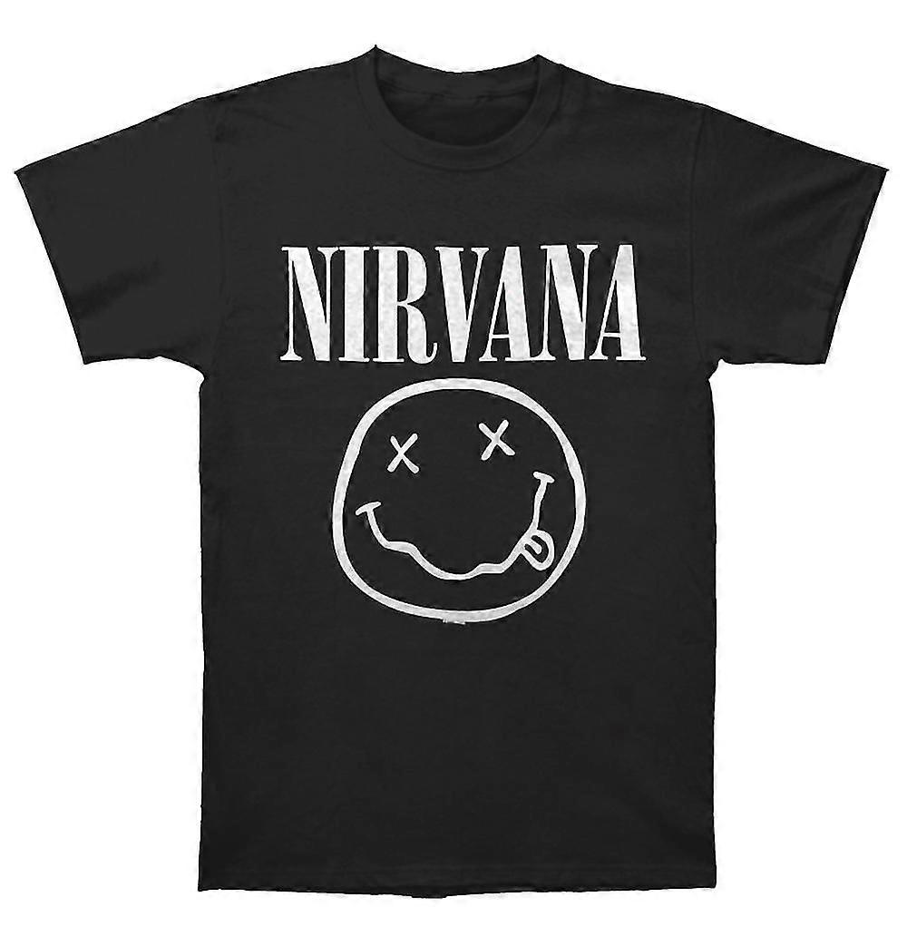 Nirvana Witte Smiley T Shirt