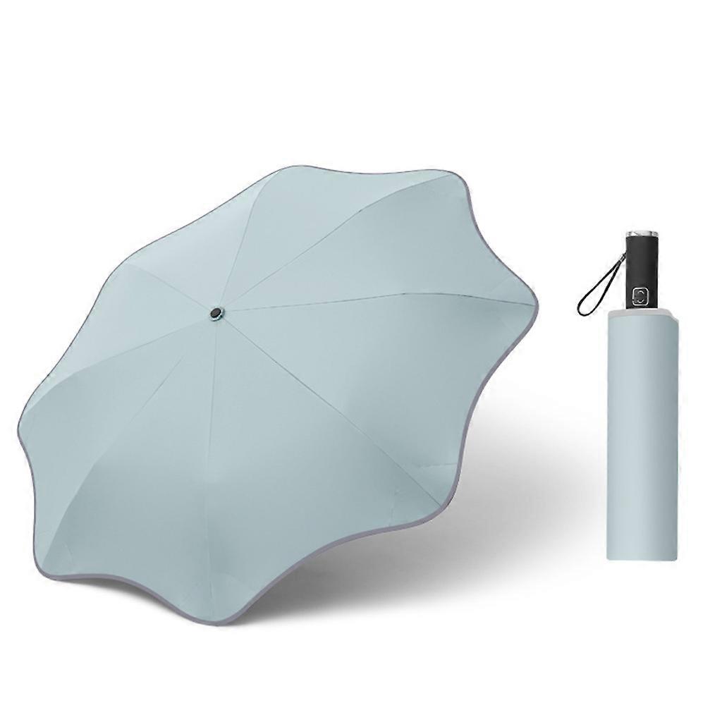 for Creative Flower Shape Automatic Folding UV Umbrella for Sun Rain for Protection Travel Portable Windproof Wave Compa