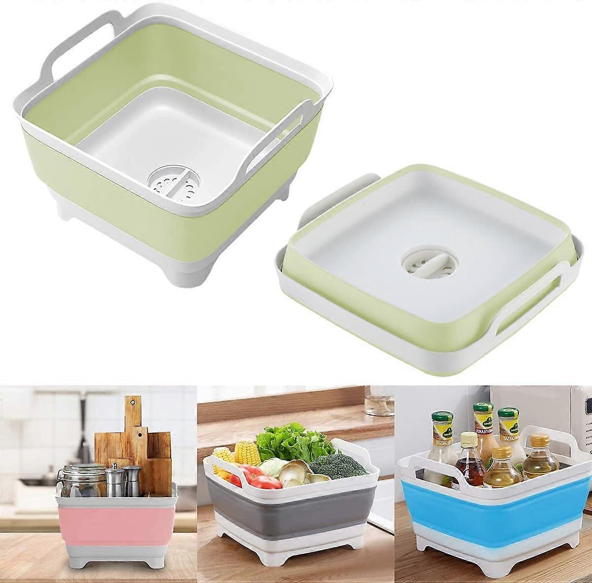 9L Foldable Sink Multi-function Square Vegetable Washing Tray