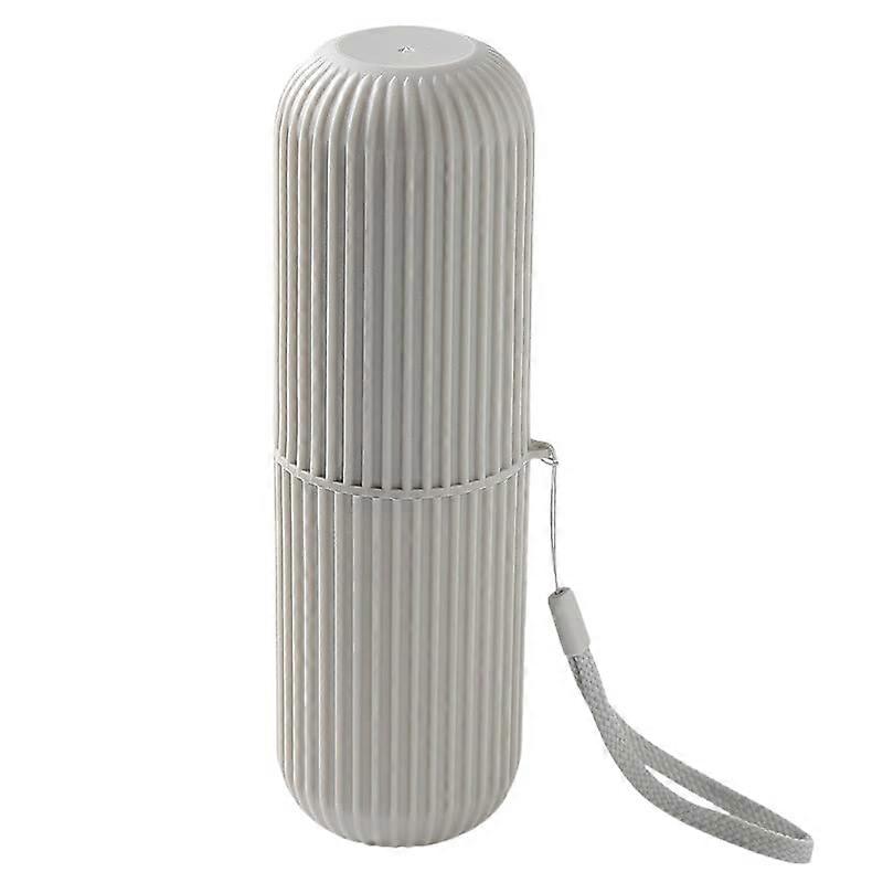 Multi-functional plastic toothbrush travel box and storage rack, suitable for hiking, camping, business travel and daily use