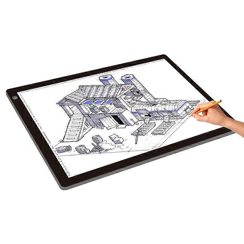 A2 Größe 23W 12V LED drei Helligkeitsstufen dimmbare Acryl Kopierbretter für Anime Sketch Drawing Sketchpad, mit Netzteil