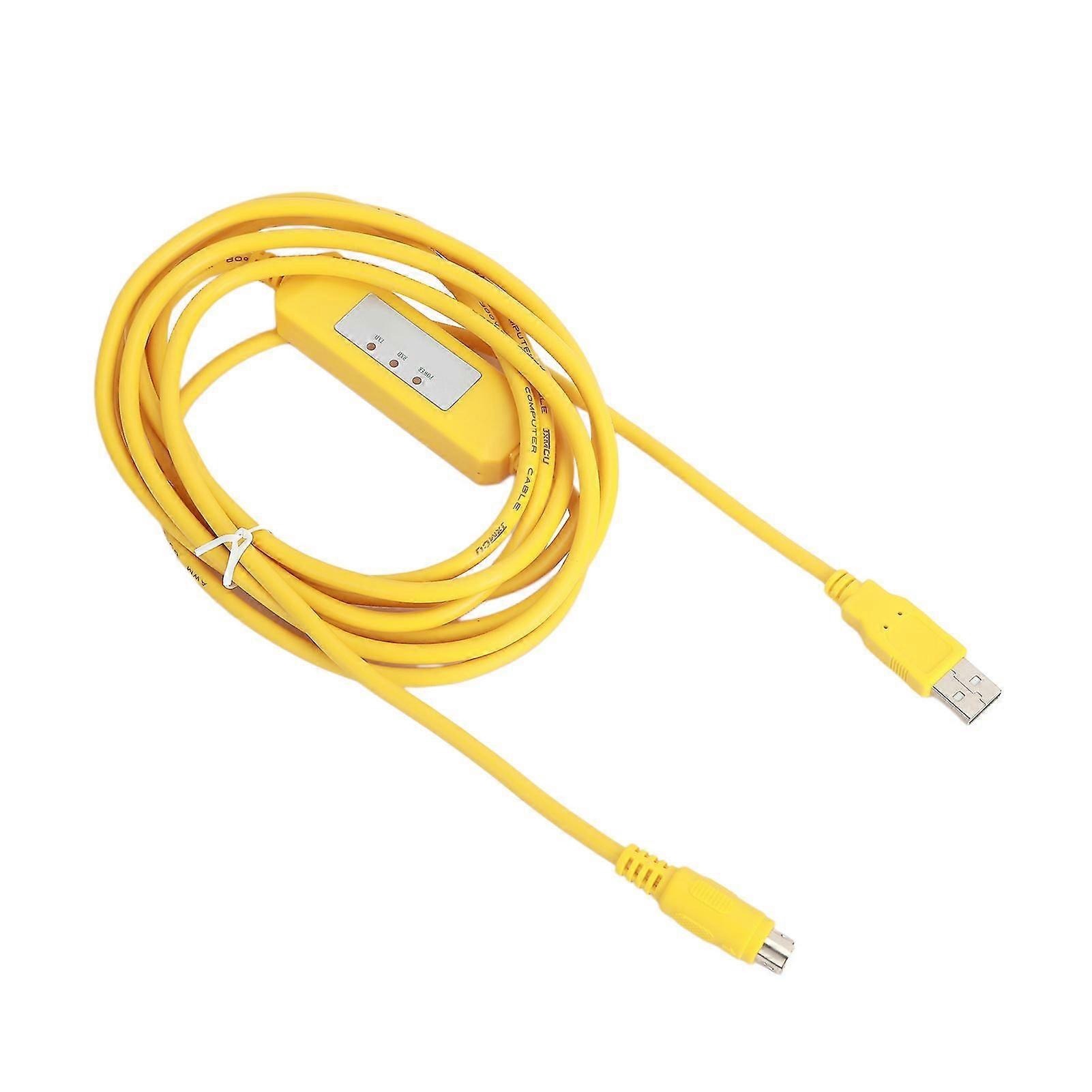 1 Set Programming Cable Round 8Pin High Speed Hot Swap Stable Transmission USB-ACAB230 USB to RS232 Adapter Programming