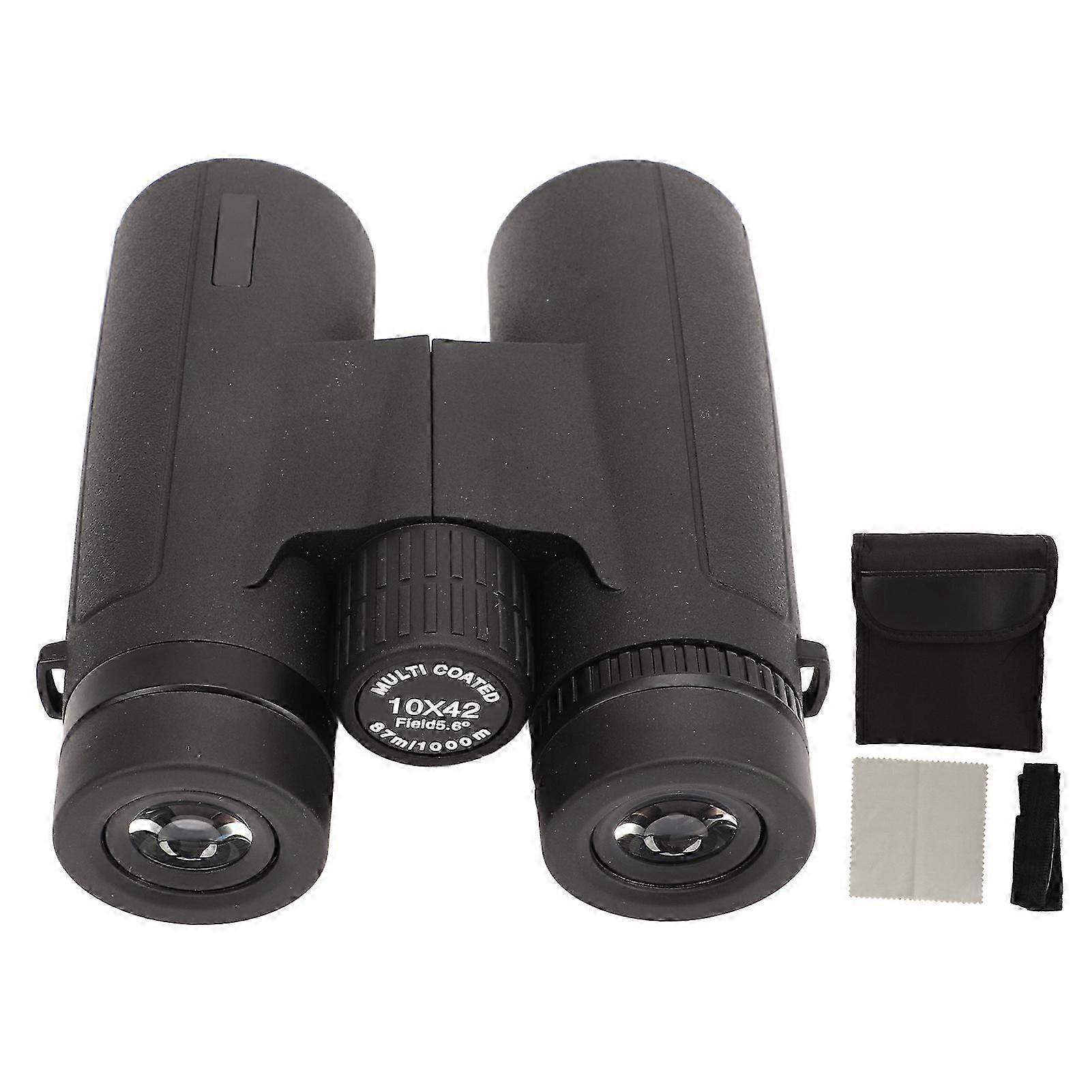 10X42 Binoculars HD Large View High Light Transmission Compact Portable Outdoor Binoculars for Bird Watching Concerts