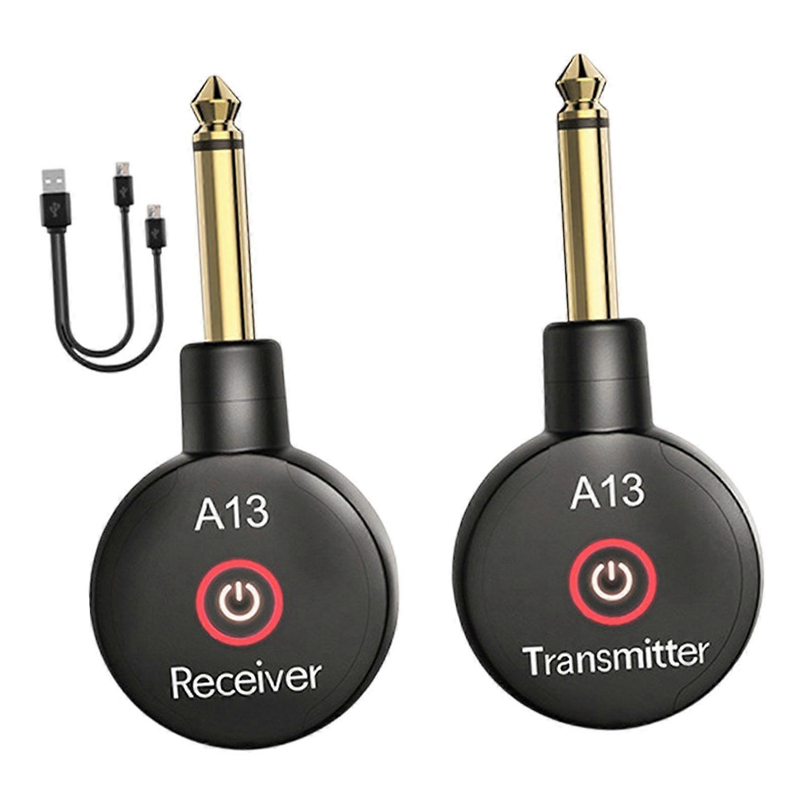 Wireless Guitar System Transmitter Receiver Portable Lightweight Accessories