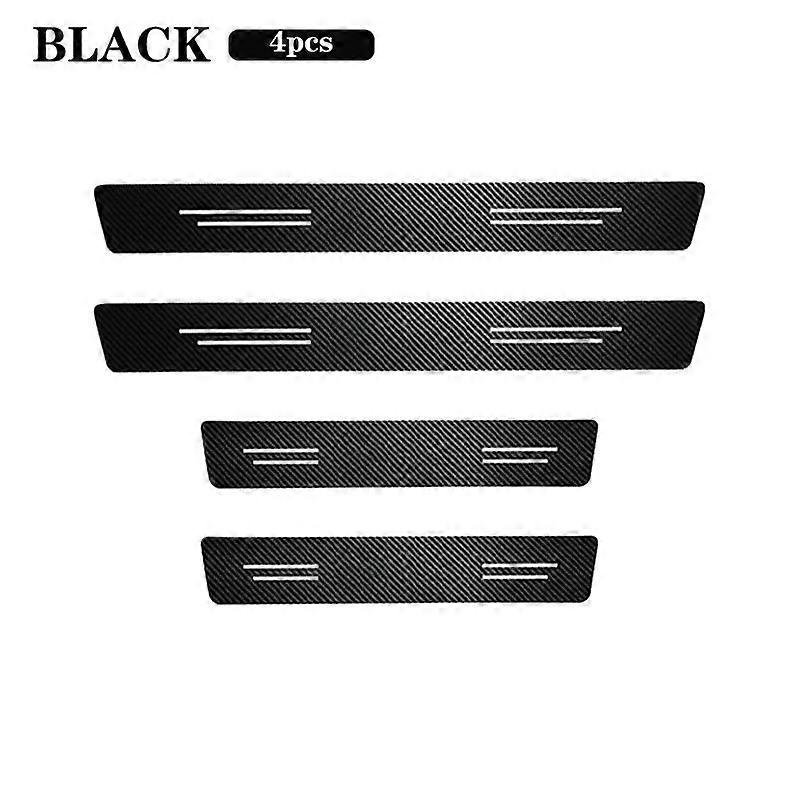 4pcs Carbon Fiber Car Door Edge Sill Protector Strip Stickers compatible for MG MG4 2021 2022 ZS MG5 MG6 EZS GS 3 5 6 2022 Car Accessories