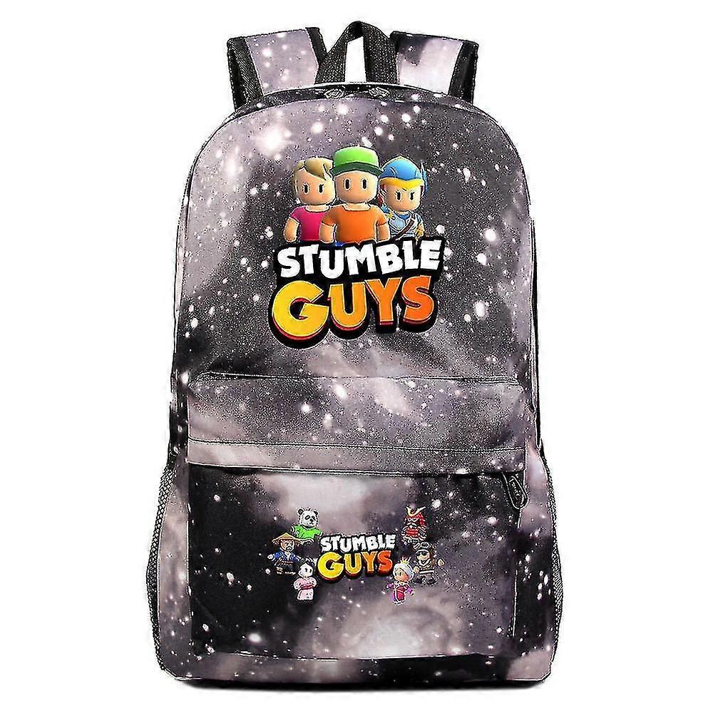 Stumble Guys Plecak dla nastolatków - Unisex Impostor Rugzak School Bag z uroczym piórnikiem dla chłopców / dziewcząt