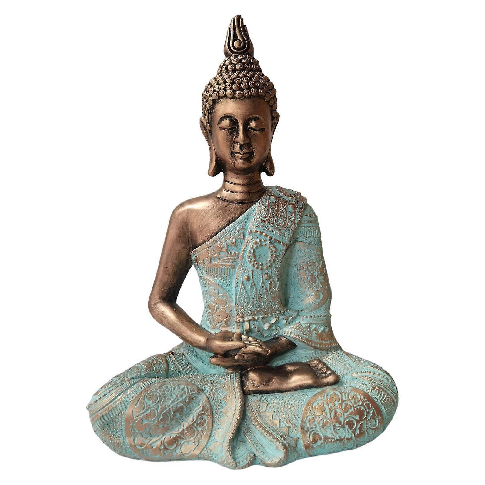 Buddha Statue Meditating Figurine Car