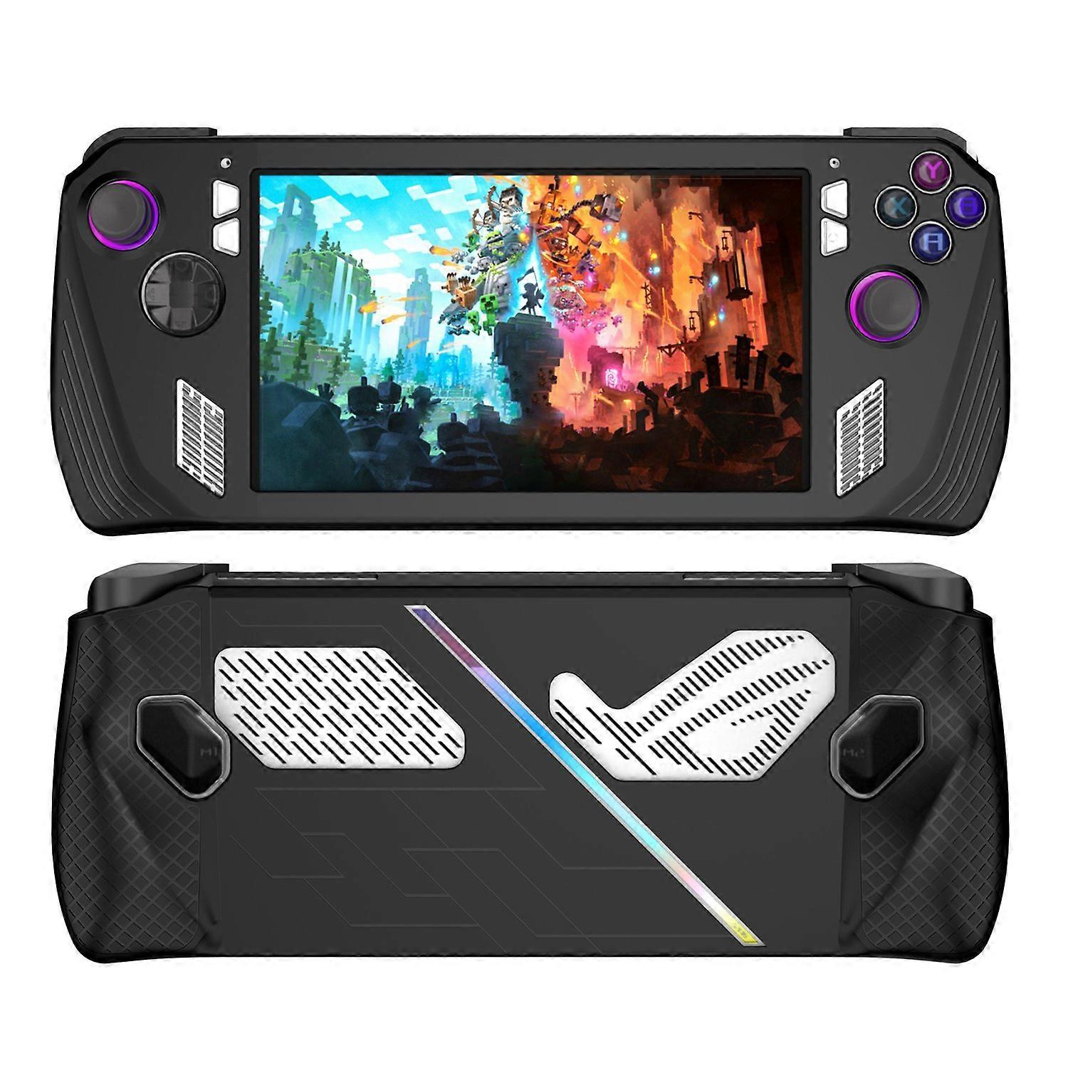 For ASUS ROG Ally Anti-Scratch Game Console Case Soft Silicone Protective Cover-Black