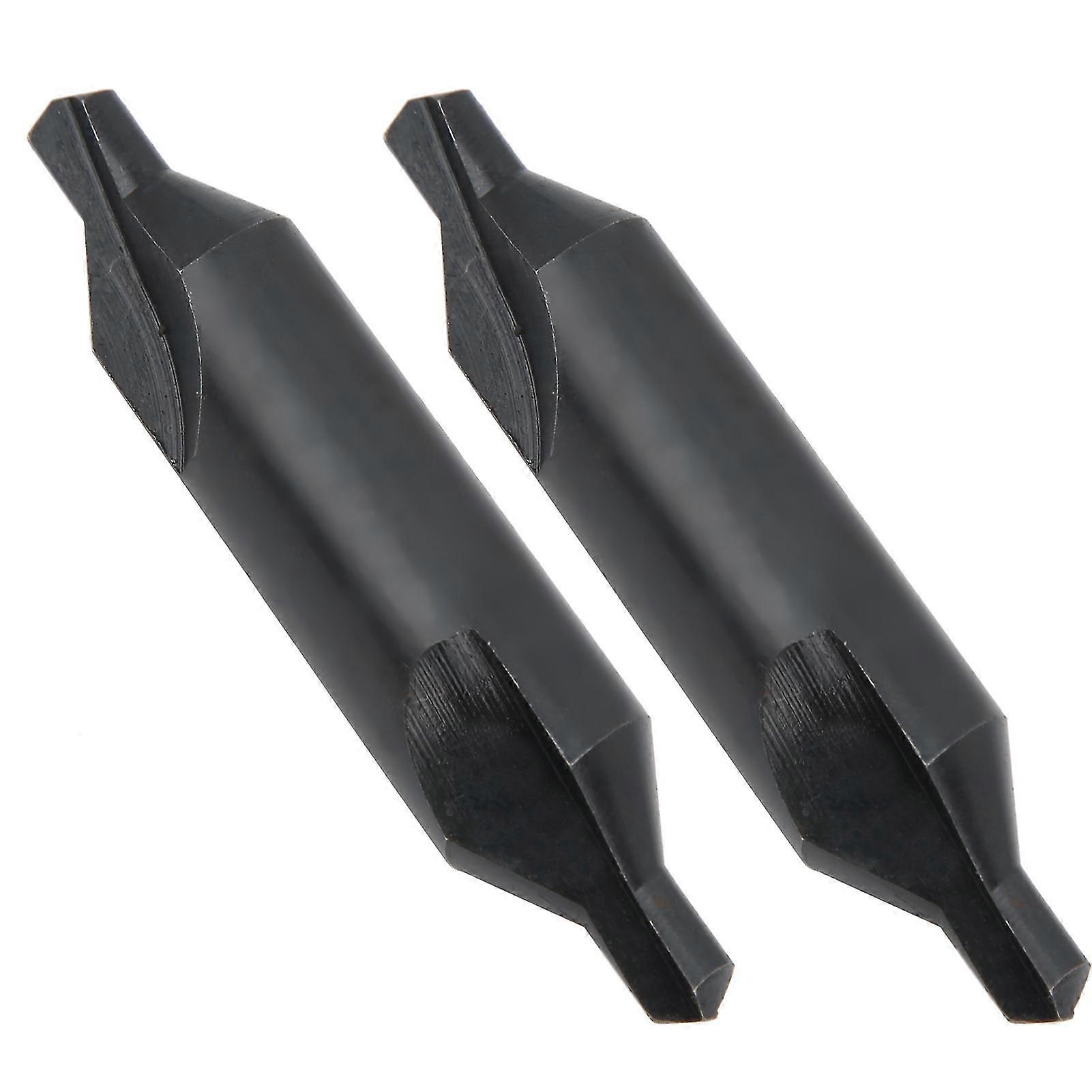 2Pcs Centering Drill Bits High Speed Steel for Milling Machines Positioning Tools 6mm