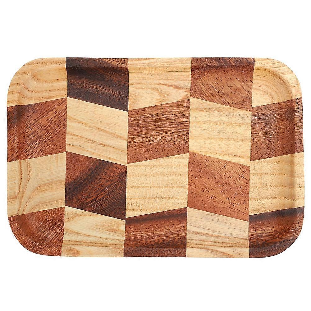 Wood Sushi Serving Tray Plate - Japanese Style Bamboo Tableware 14 Inch Serving Dish for Home and Restaurant