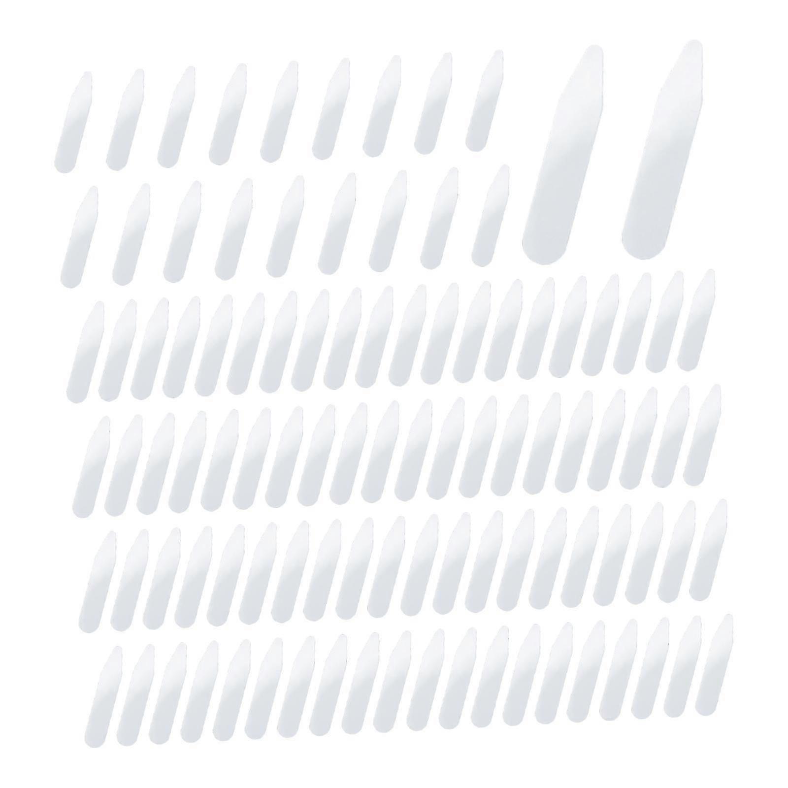 100 buc guler rămâne guler inserții pentru bărbați rochie cămăși uniformă de lucru femei 5.08x1x0.08cm