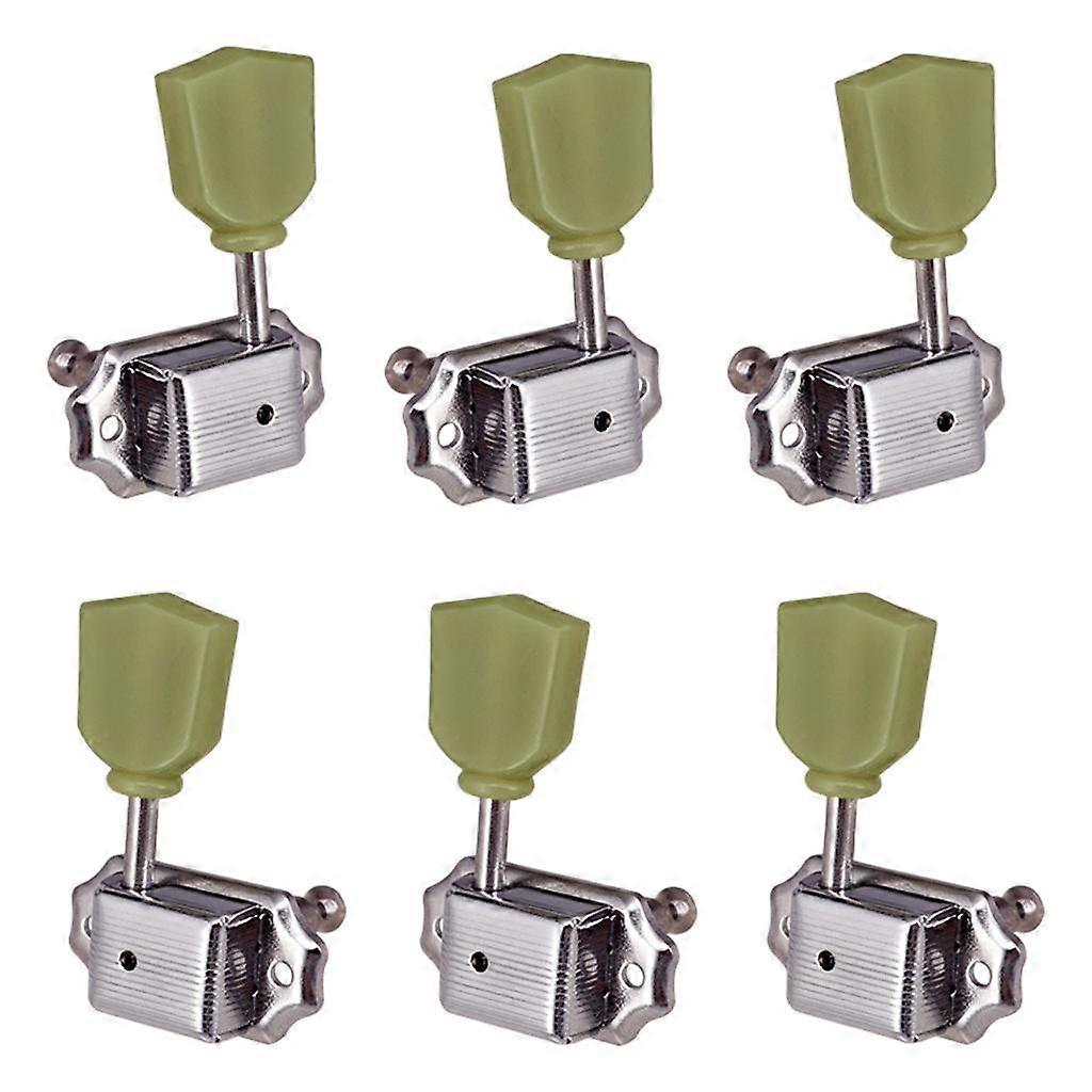 Replacement Machine Heads 3R3L Tuning Pegs Tuners Button for Acoustic Guitar
