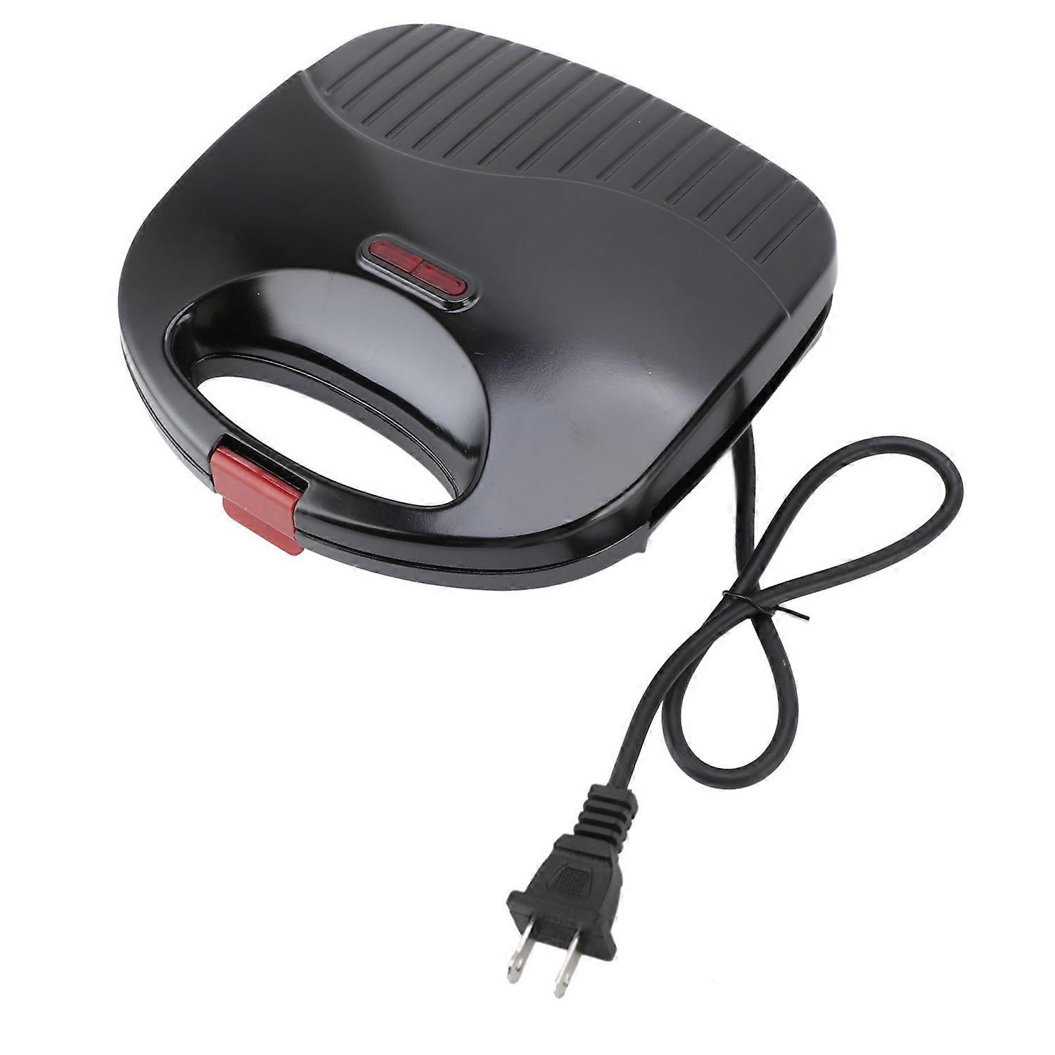 750W Electric Sandwich Maker with Non Stick Coating Double Sided Heating Safe Handle Easy Cleanup Pe