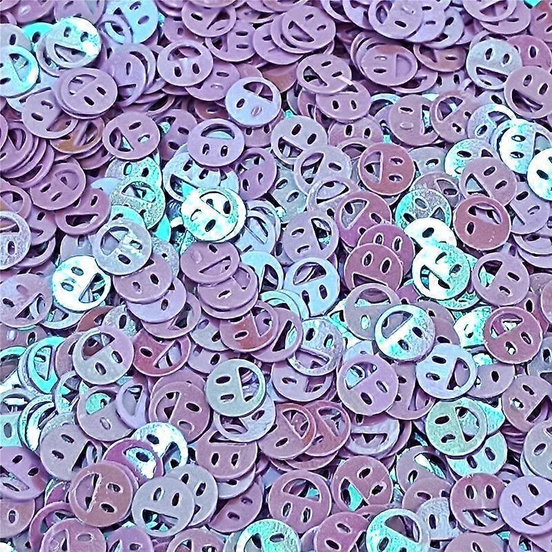 1000pcs 7mm PVC Illusion Hollow Smiling Face Patch In 7 Colors For DIY Jewelry Accessories Beaded Jewelry Accessory