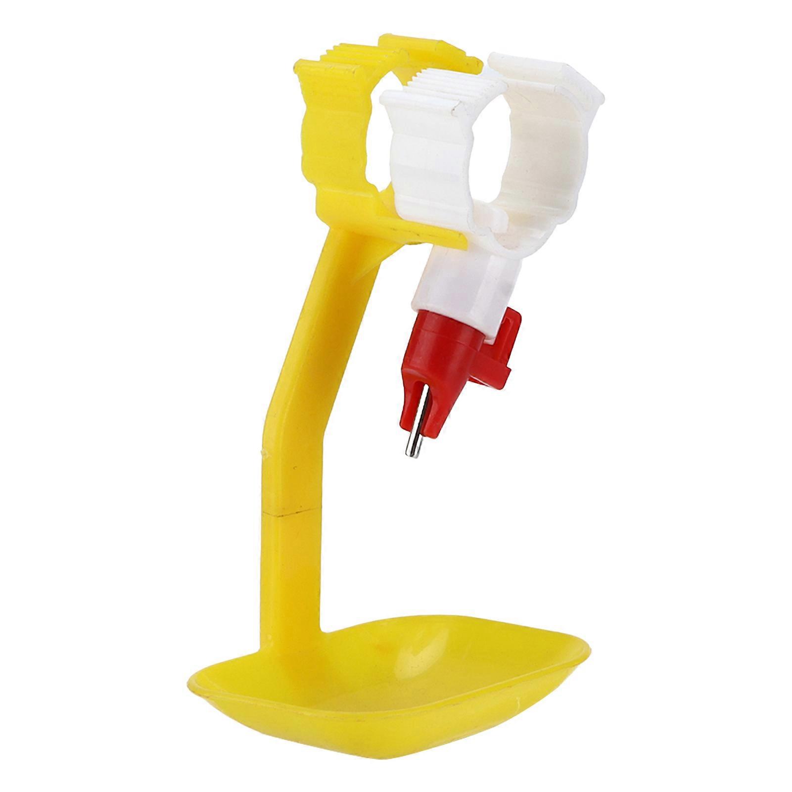 Poultry Drinking Cups Automatic Chicken Duck Waterer - Durable Plastic 2-Pack Farm Feeding Supplies