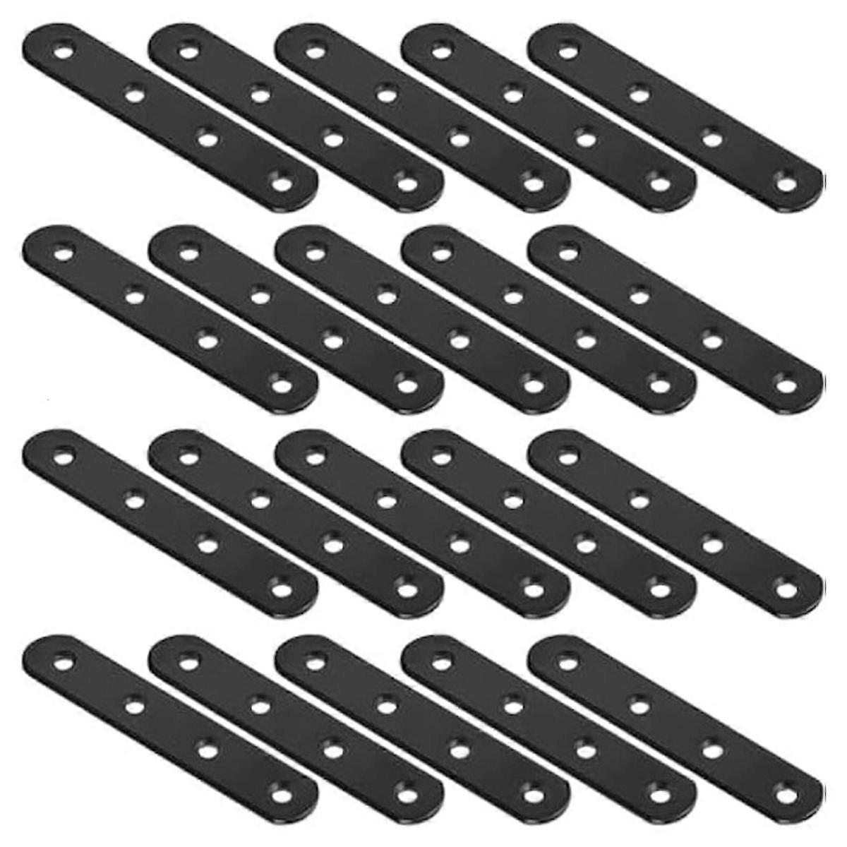 20Pcs Staffe diritte 4 pollici Piastre di riparazione piatte con tutore dritto
