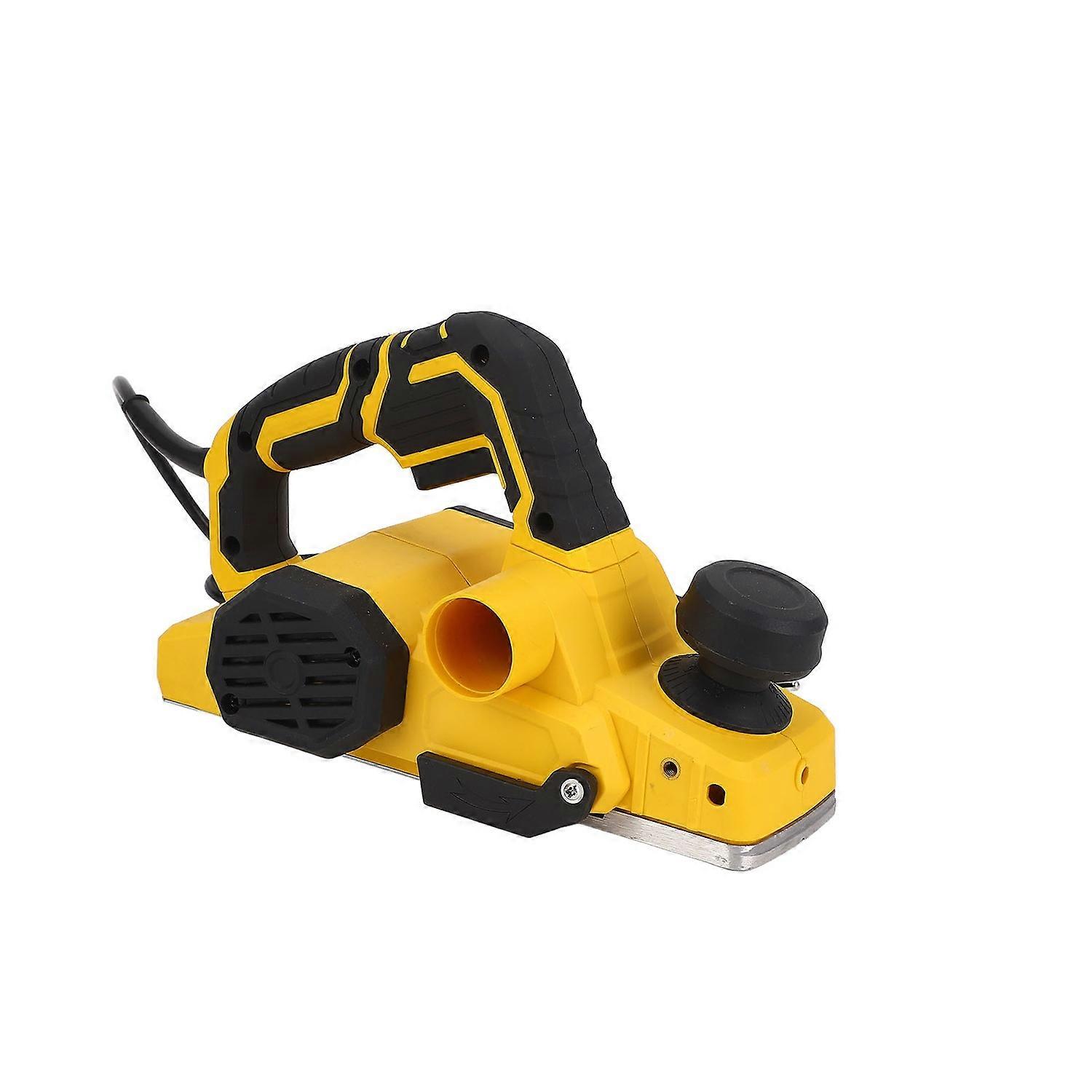 900W Electric Planer 16000RPM Woodworking Power Hand Planer for Wood Grooving and Chamfering Yellow