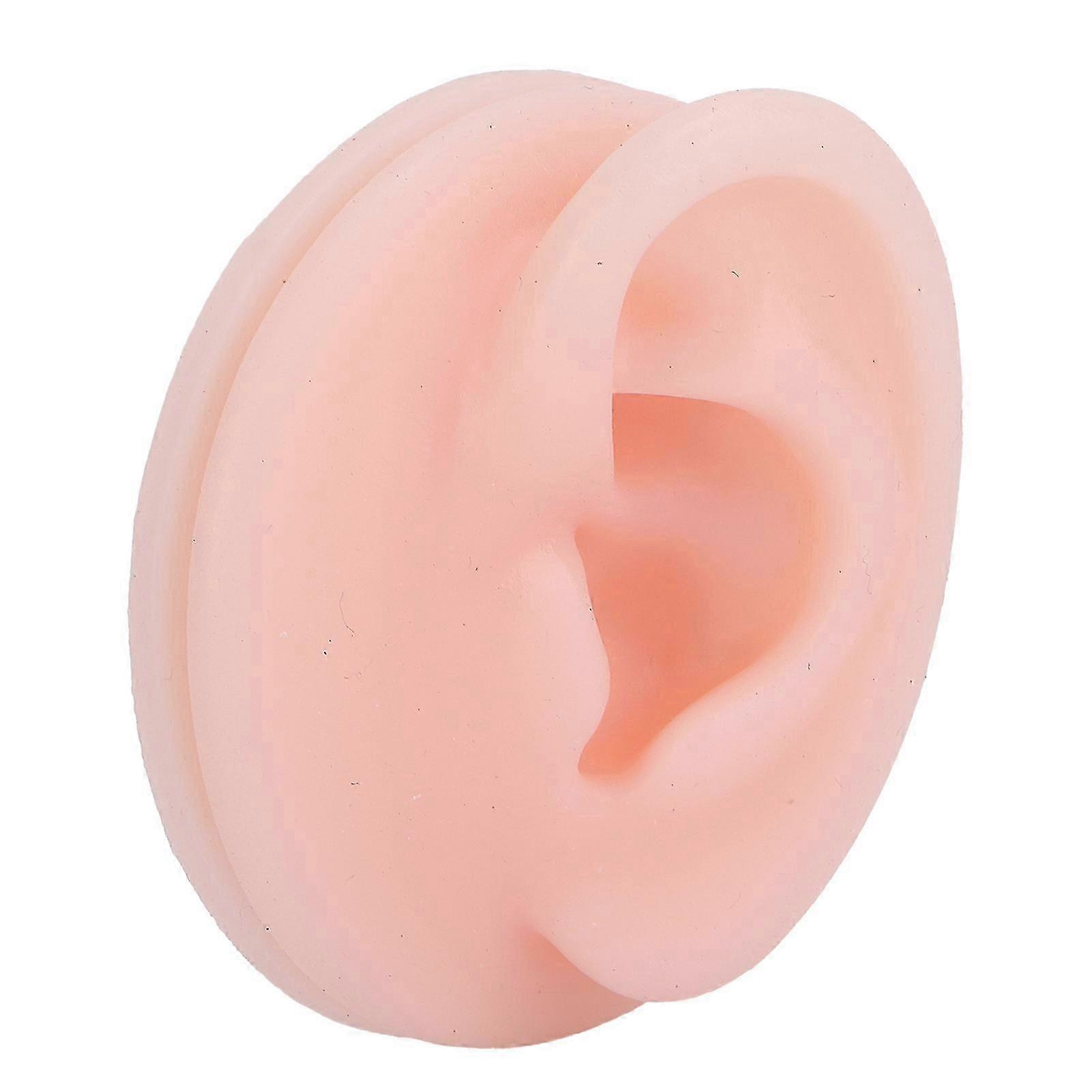 Professional Soft Silicone Ear Model Fake Ear Display Sample Ear Acupuncture Practice ModelLeft Ear