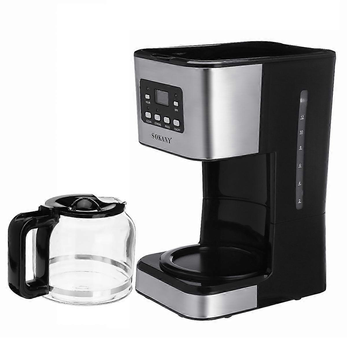 950W 1.5L Electric Coffee Maker 12-Cup Coffee Maker with 24-Hour Preset Keep Warm Function with Fu