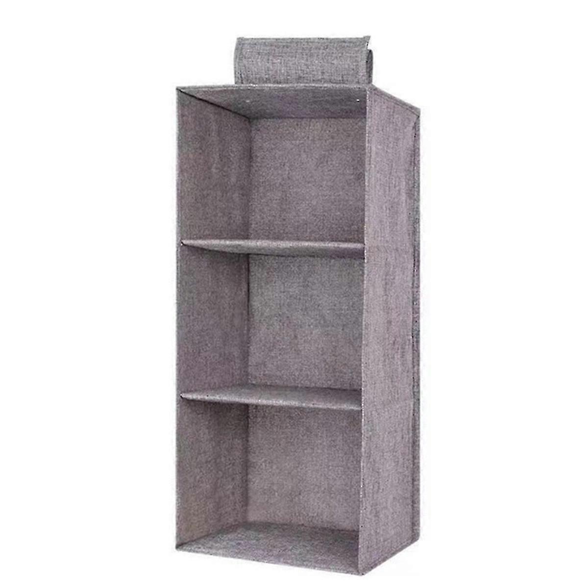 Wardrobe Hanging Storage Bag Interlayer Drawer Type Clothes Hangers Holder Portable Organizer Hanging (3 Layers)