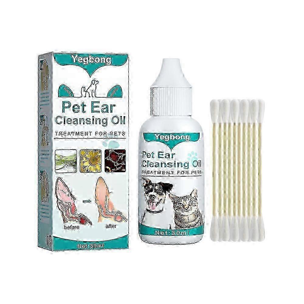 1~3 ks Yegbong čistič zápachu z ušních kanálků pro psy a kočky, čistič ušního mazu - 8397239418792