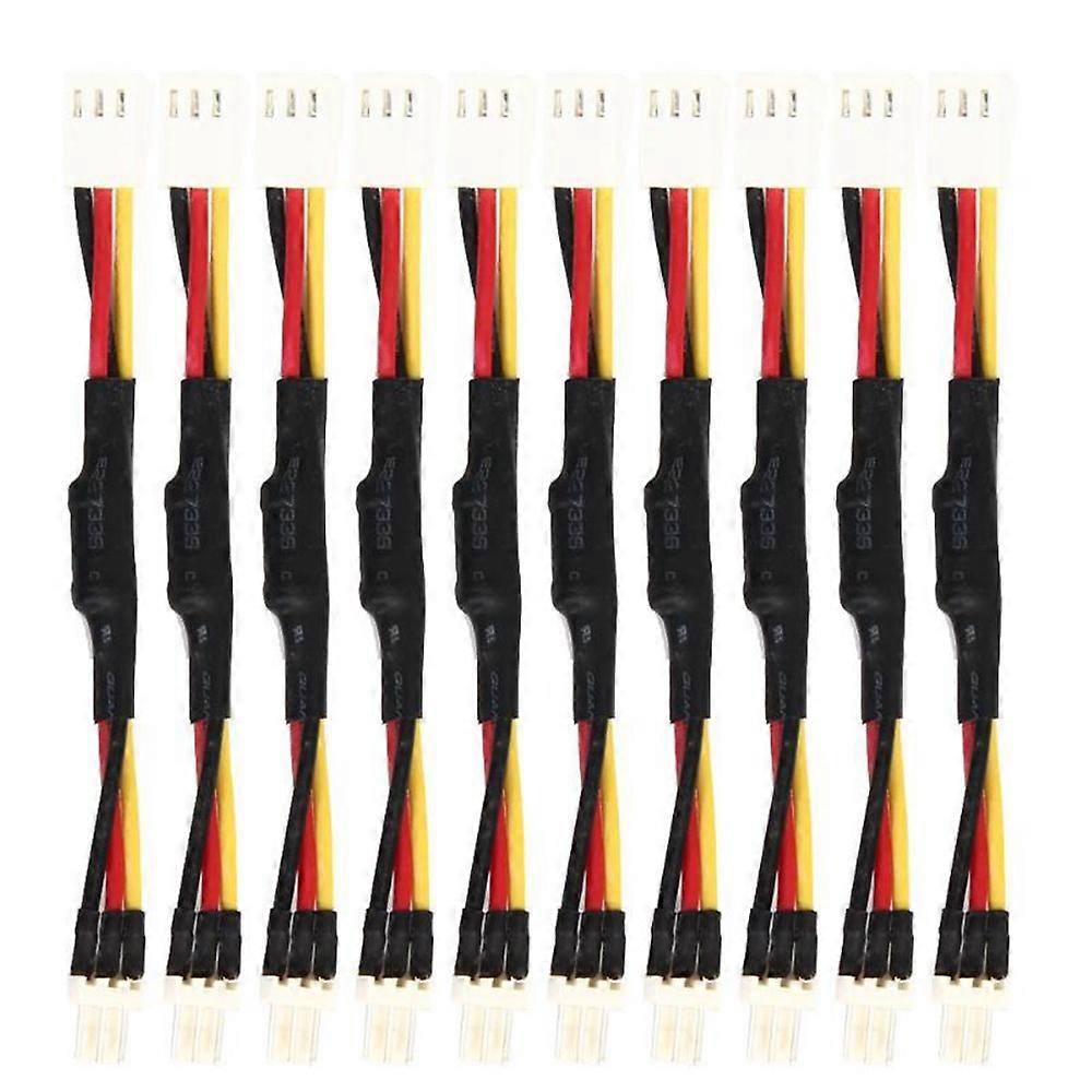 10PCS 3PIN Reduce PC Fan Speed Noise Resistor Cable for PC Fan