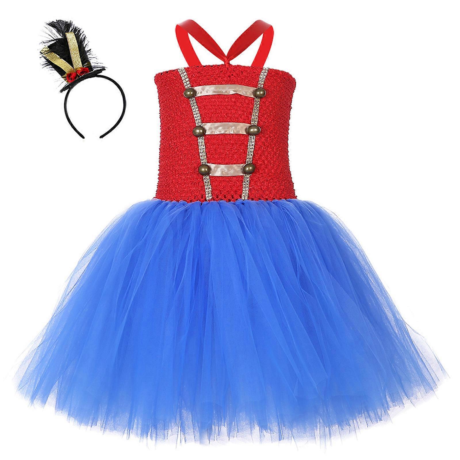 Kids Christmas Halloween Tutu Dress Princess Dress with Headband Holiday  Clothes Circus Ringmasters Costumes S | Fruugo UK