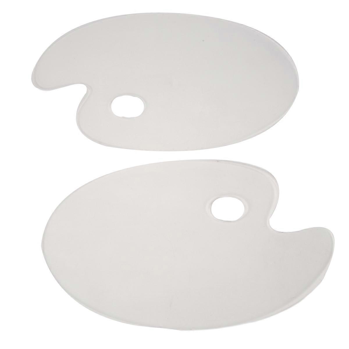 2er-Pack transparente Acrylfarbenpalette, 10 x 6 Zoll, Kunstpalette